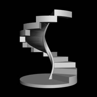 Escaleras curvas